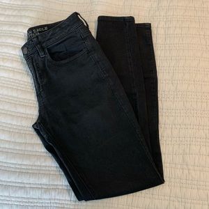 Black AE high rise jegging